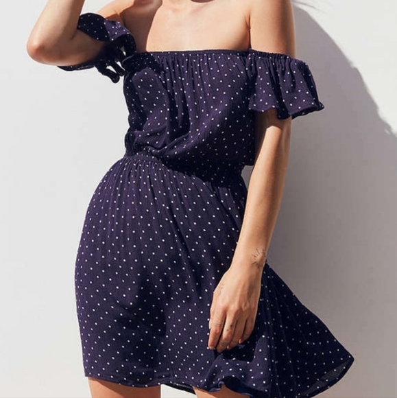 🆕️Kimichi Blue Off the Shoulder Dress - Picture 1 of 3